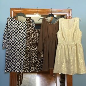 FOUR PARTY DRESSES!!!!!